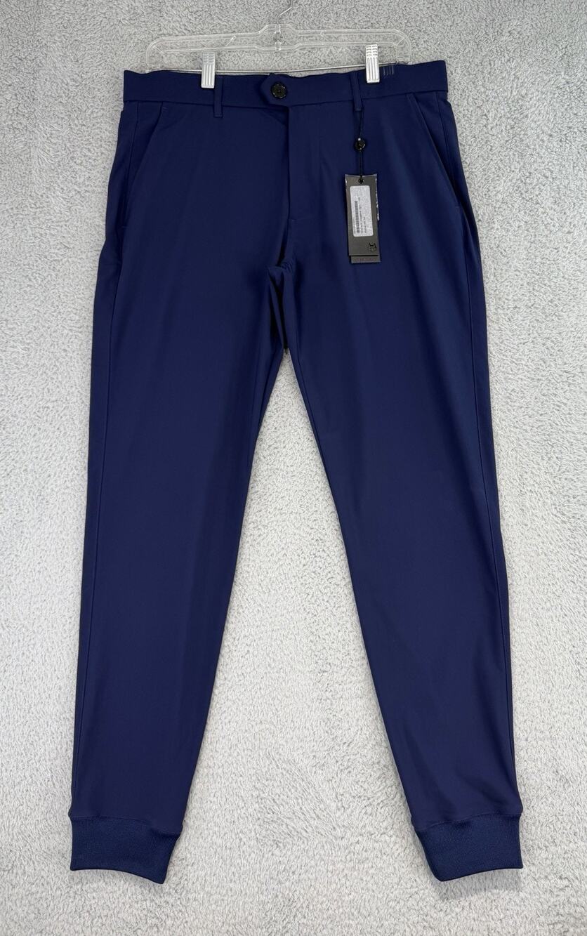 Greyson Montauk Pants Joggers Mens 32x30 Blue Maltese Golf Stretch Performance